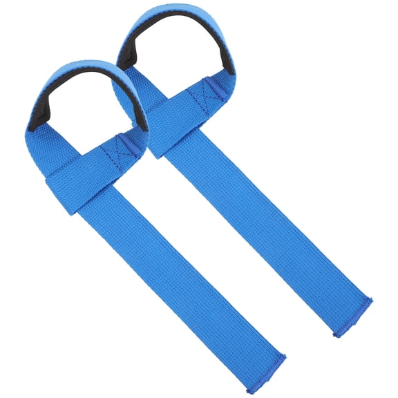 FOMIYES 1 Pair of Fitness Wrist Belt Blue Strap for Extra Grip Support in Gym