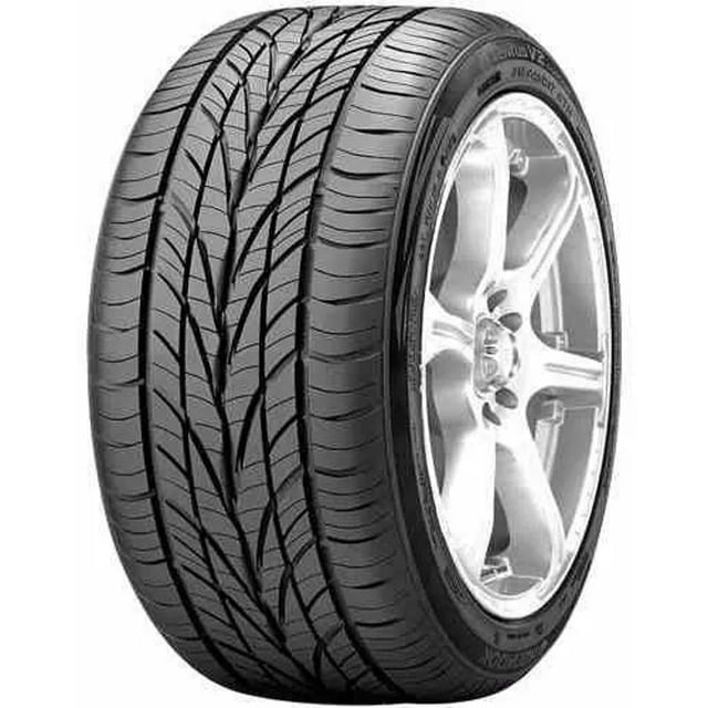 llanta 195/50 r15 hankook ventus v2 concept h437 82h 3/4 frontal de neumático en rin 15, banda de rodamiento asimétrica con diseños en V y ranuras de evacuación, flanco con refuerzo visible y marca Hankook en el hombro, adecuada para uso en automóviles de rin 15.