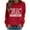 Red, variant on Holloyiver Womens Fashion Womens Sweatshirt Fashion Women's Casual Long Sleeve Round Neck Printed Ladies Sweatshirt Tops Blouse Fall clothes for Womens 2XL