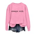 thumbnail image 4 of Women Blouses Sweatshirt Petite Women Suit Jackets Womens Sweat Shirt Zipper Top Quilter Pullover Mens Hoodies Loose Workout Jacket 8 Winter Tops for Long Sleeve Zipper Hoodie Ladies' Pink L, 4 of 4