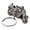 Silver, variant on Xinyolin Metal Motorcycle Key Ring Keychain Cute Creative Gift Sports, Keyring Gift