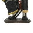 thumbnail image 5 of 13" x 20" Black Polystone Chef Sculpture with Chalkboard and Wine Holder Slot, by DecMode, 5 of 11