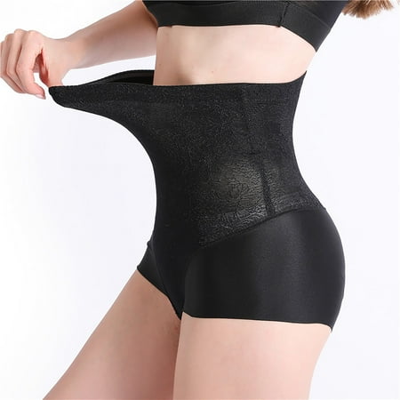 

nsendm Women Body Shaper Lifter Hi Waist Panty Seamless Waist Trainer Shapewear Dresses for Curvy Women Underwear Black 3X-Large