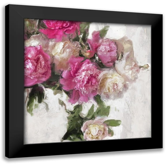 Ford, Emily 12x12 Black Modern Framed Museum Art Print Titled - Floral Joy II