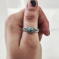 thumbnail image 2 of Natural Turquoise Ring, Tibetan Turquoise Ring, December Birthstone, Bohemian Designer, 925 Sterling Silver, Womens Ring, Christmas, Thanksgiving, Handmade, Statement Jewelry, AAA Natural Gemstone, 2 of 7