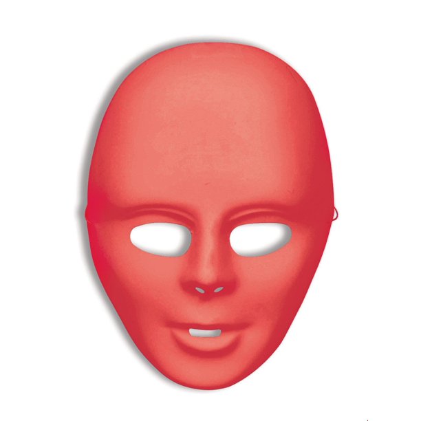 Red Full Face Mask Halloween Costume Accessory