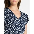 thumbnail image 4 of Time and Tru Women’s and Women’s Plus Smocked Waist Midi Dress with Flutter Sleeves, Sizes XS-4X, 4 of 5
