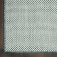 thumbnail image 2 of Nourison Courtyard Indoor/Outdoor Ivory/Aqua 6' x 6' Square Area Rug (6 Square), 2 of 11