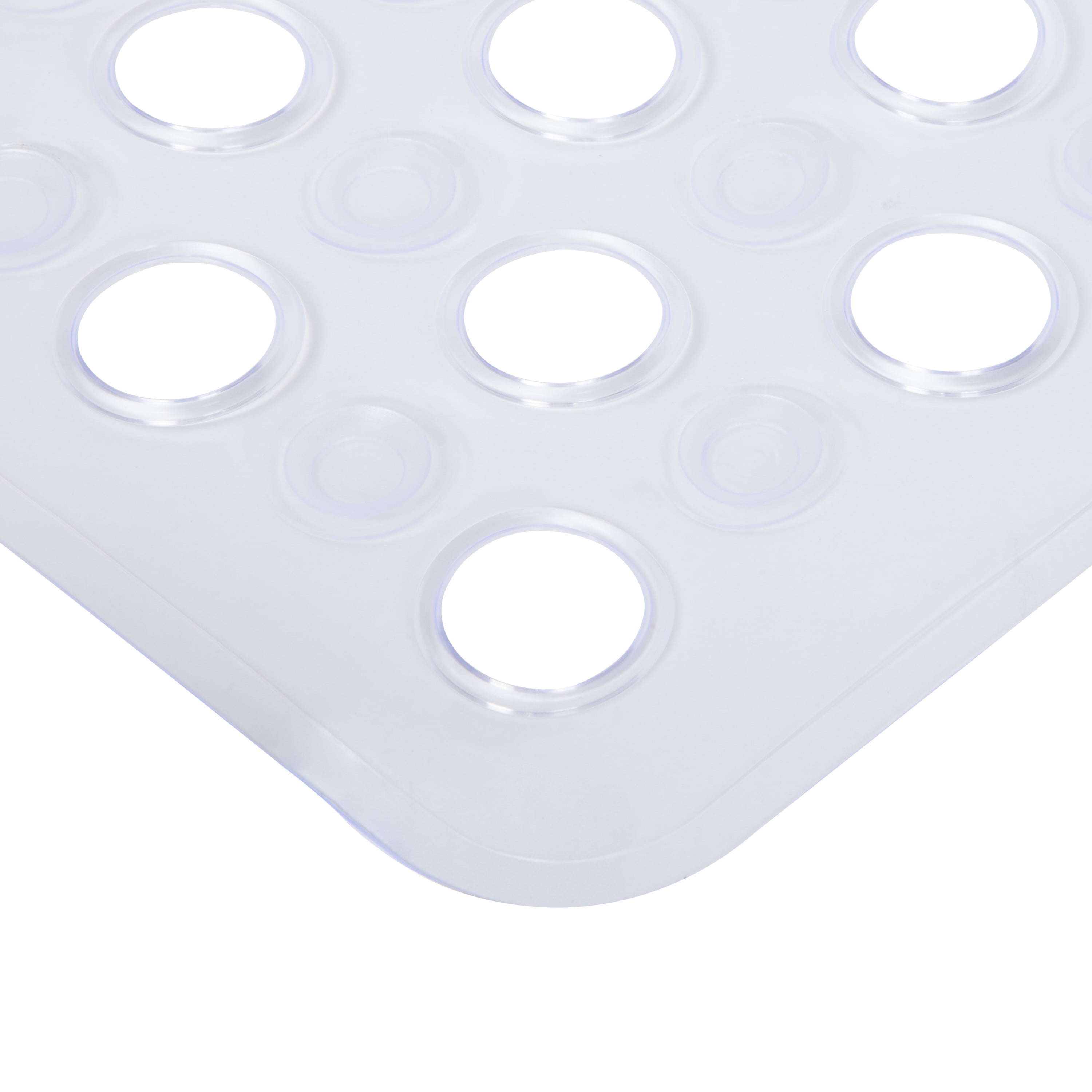 PVC Non-Slip Wave Transparent Tub Shower Bathmat Massage Mat 16" L x 28" W 