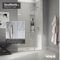 thumbnail image 7 of Kohler 27582-10L-BNK 71.5 x 30.37 in. Composed Frameless Pivot Shower Door with 0.37 in. Thick Crystal Clear Glass - Anodized Brushed Nickel, 7 of 7
