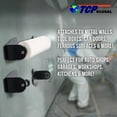 thumbnail image 4 of TCP Global Magnetic Paper Towel Holder - Holds Rolls of Towels, Shop Wipes, Tissues - Steel Holder Mount onto a Tool Box, 4 of 4