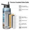 thumbnail image 2 of 40oz Farmhouse Themed Water Bottle with Straw, Triple Layer Insulated Stainless Steel, Leakproof Lids for Travel, Gym & Outdoor Sports Unisex, 2 of 6