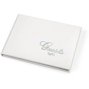 Best Occasions Silver Love Lettering Guest Boo, 60 Count