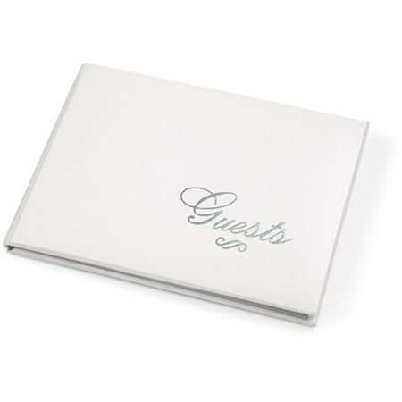 Love Silver Lettering Guest Book 60 pages