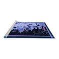 thumbnail image 2 of Ahgly Company Machine Washable Indoor Rectangle Oriental Blue Asian Inspired Area Rugs, 5' x 7', 2 of 4