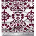 thumbnail image 1 of Soimoi Cotton Duck Fabric Moroccan Damask Printed Fabric 1 Yard 42 Inch Wide, 1 of 3
