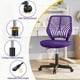 thumbnail image 4 of Silla de escritorio Yaheetech con soporte lumbar giratorio ajustable, color morado, 4 of 9