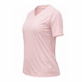 thumbnail image 3 of Playera Deportiva Wilson para Mujer Camuflaje a Tono Shade Cuello V Color Rosa Claro Talla G, 3 of 4