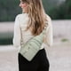 thumbnail image 5 of Bolsa de cintura casual con cremallera de color blanco, bolso cruzado para hombro, bolso de pecho para mujeres, bolso de pecho de moda, 5 of 6