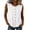 01 White, variant on Fewfanhot Women's Tops, Tees & Blouses Tank Tops Casual Scoop Neck Button Summer Button-up Cotton Beach Sleeveless Tops