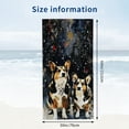 thumbnail image 3 of PHYHOO Merry Christmas Holiday Beach Towels Gift for Dog Lover Summer Bath Towel Travel Towels Quick Fast Dry for Kids Adults 30x60in, 3 of 8