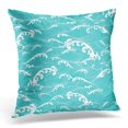 thumbnail image 1 of EREHome Housse de Coussin Motif Vagues Océan Japonaises Dessinées à la Main Style Asiatique 18x18 Pouces, 1 of 1