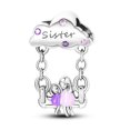 thumbnail image 1 of Charms 2023 Nuevo 925 Plata Esterlina Rosa Ballet Niña Colgante Encantos Abalorios Ajuste Original Pulsera Collar DIY Fabricación De Joyas Gao Jiahui unisex, 1 of 2