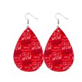thumbnail image 1 of Pendientes de Cuero Qarigey Gota de agua Rojos para el Día de San Valentín Tipo 7, 1 of 6