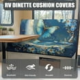 thumbnail image 4 of XYZCANDO Butterfly Moon RV Dinette Cushion Covers Comfortable RV Accessories Universal Couch Cushion Covers Stretchable Slip Covers for Loveseat Stylish Furniture Covers for Sofa and Loveseat Blue, 4 of 7