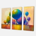 thumbnail image 3 of Designart ' Ornamental Colourful Trees VIII ' Modern Canvas Wall Art Print, 3 of 3