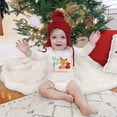 thumbnail image 1 of Mono infantil con estampado navideño, mono informal de manga corta para recién nacidos, mono cómodo y a la moda para bebé, regalo de Navidad, 1 of 5