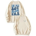thumbnail image 2 of In My Boy Mom Era Sweatshirts for Women 2025 Long Sleeve Crewneck Boy Mom Graphic Sweatshirt Pullover Tops, 2 of 3