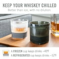 thumbnail image 3 of Host Freeze Cooling Cups, Whiskey Glasses, Liquor Gifts, 9oz Set of 2, Grey, 3 of 11
