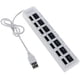 thumbnail image 1 of Hub USB2.0 de alta velocidad con 7 puertos USB e indicador LED azul, 1 of 5