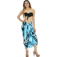 thumbnail image 3 of HAPPY BAY Women's Beachwear Summer Bikini Wrap Sarong Swim Cover up Skirt Bathing suit Swimwear Swimsuit Beach Wraps Coverups for Women One Size Sky, Tie Dye, 3 of 5