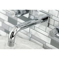 thumbnail image 4 of Kingston Brass KS6121DL Concord Two-Handle Wall Mount Bathroom Faucet, Polished Chrome, 4 of 5