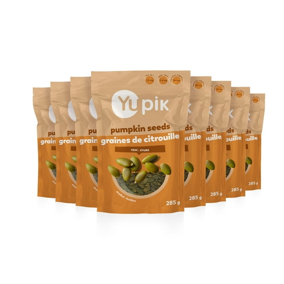 Yupik Graines de Citrouille Crues, Amandes Décortiquées, Casher, Sans Gluten, Graines Crues de Haute Qualité, Non Salées, Non Rôties, Sans Coquille, Collations Nutritives et Saines, Riches en Cuivre et en Magnésium, 8 Unités, 285 g