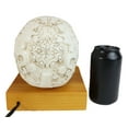 thumbnail image 6 of Mesoamerican Maya Aztec Skull LED Night Light Statue With USB Charging Wood Base, 6 of 7