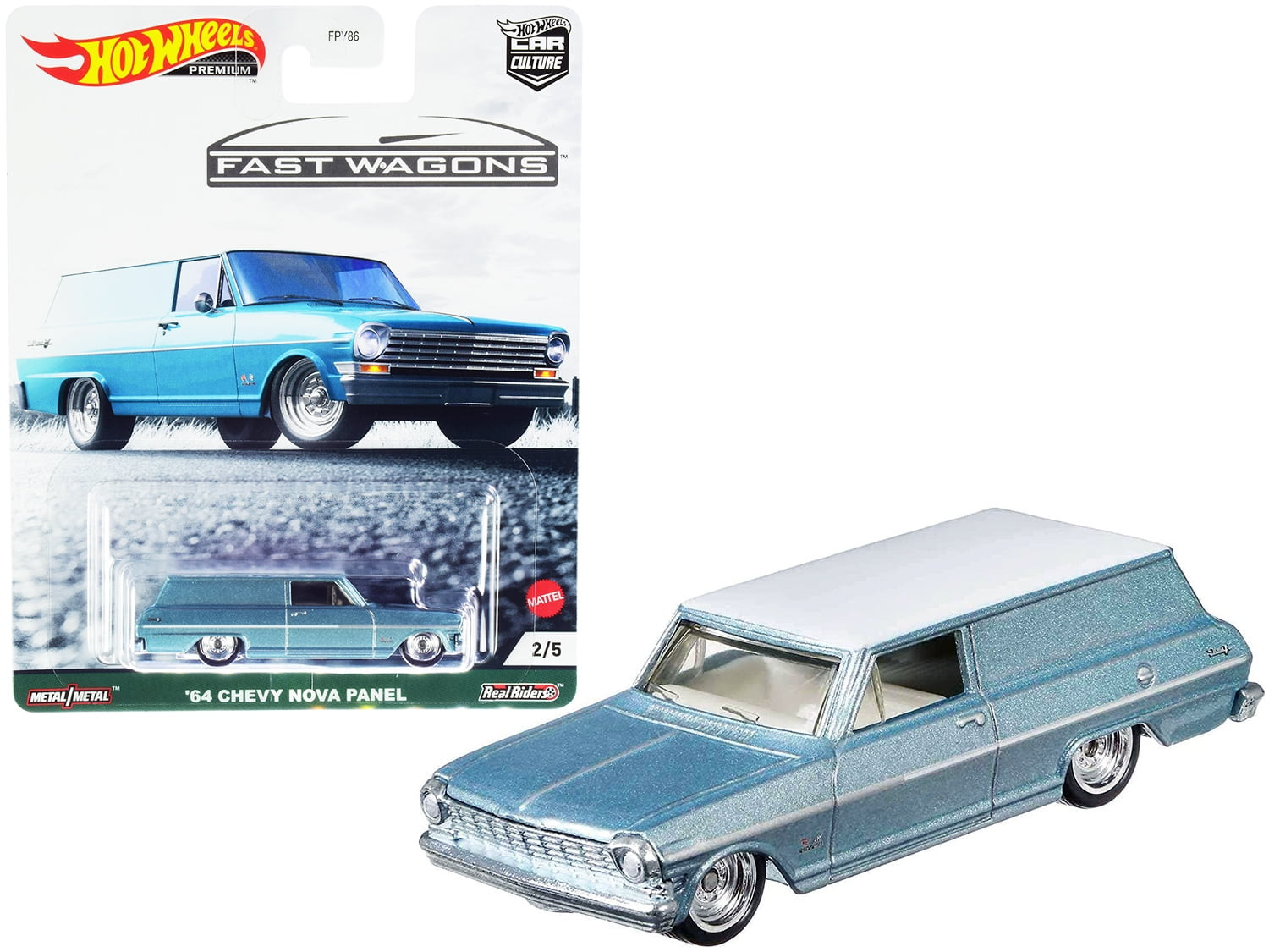 2021 Hot Wheels Car Culture Fast Wagons Series Set of 5, 1