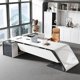 thumbnail image 1 of Balcony Cheap Executive Office Table Drafting Desk Study Modern Desk Office Luxury Drawers Biurko Gamingowe Home Furniture My Lux Decor Round, 1 of 10