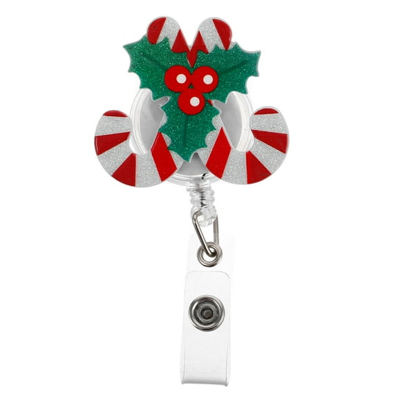 Amosfun Id Badge Holder Retractable Christmas Badge Reel Multi 1Set For Student