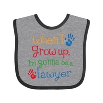 Inktastic Future Lawyer Boys Girls Attorney Boys or Girls Baby Bib