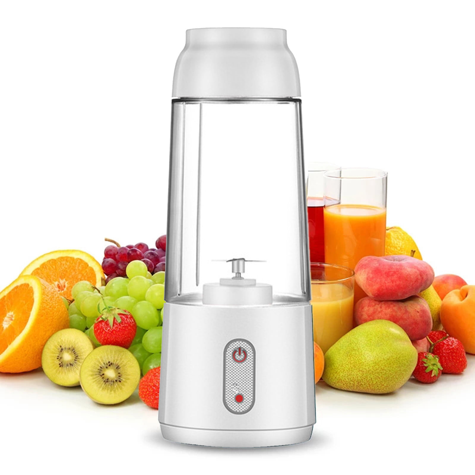 Personal Portable Blender with 480ml Travel Bottle USB Rechargeable Single Served Smoothie Blender Six Blades in 3D Superb Mixing Personal Size Mixer Fruit Juicer Blender for Shakes and Smoothies 