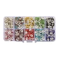 thumbnail image 4 of BUYISI For Diy Jewelry Making Essential 400Pcs Glittering Rhinestone Spacer Beads Set 10 Grids, 4 of 5