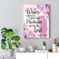 thumbnail image 2 of Scripture Walls Wives Submit To Your Own Husband Ephesians 5:22 Christian Home Decor Bible Art Unframed, 2 of 9