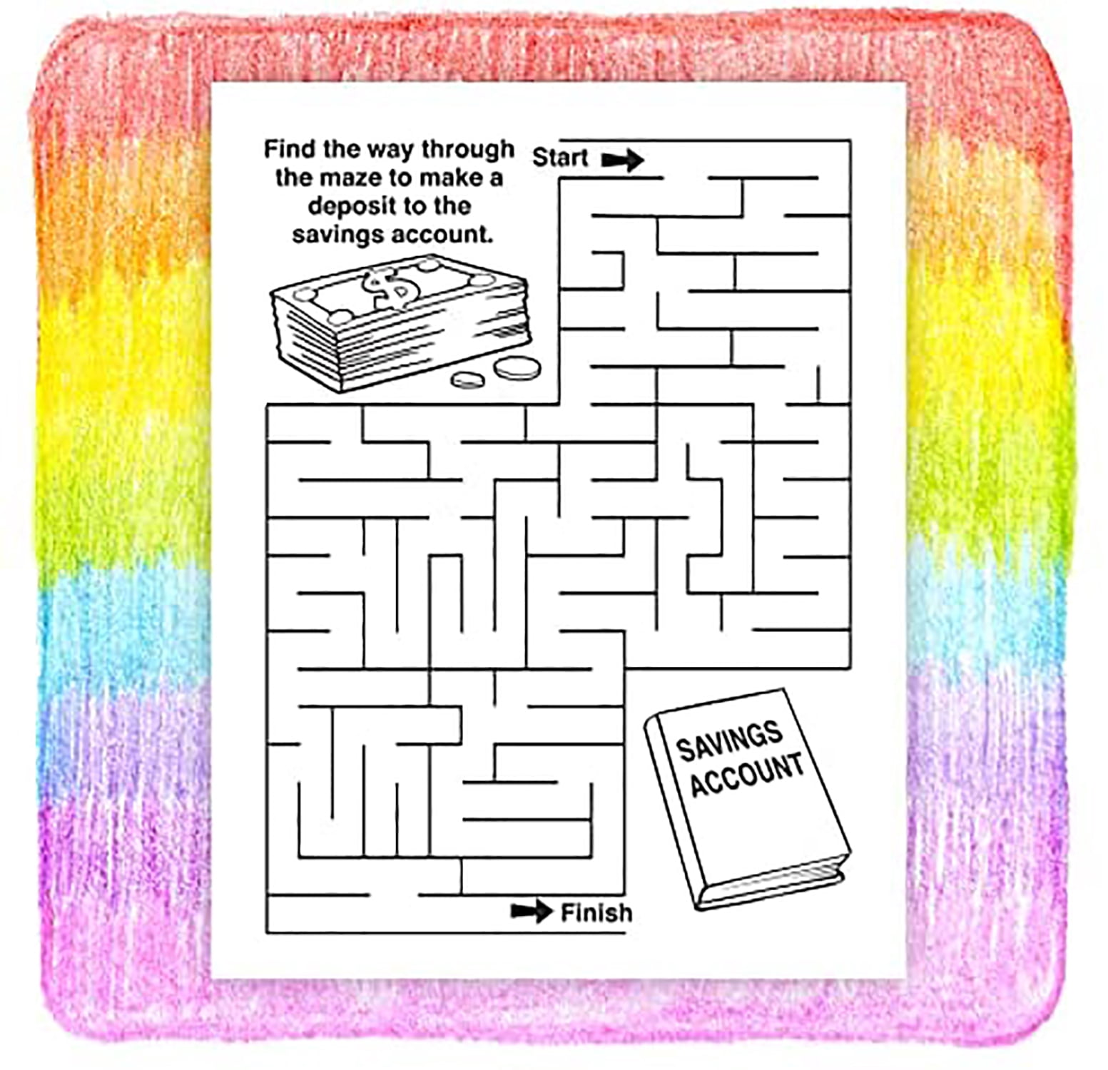 ZoCo: 25 Pack - My Savings Account Kid's Coloring & Activity Books
