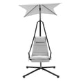 thumbnail image 3 of CorLiving Kingsley Steel Frame Outdoor Hammock Swing Chair with Cushioned Seat and Removable Canopy, Light Grey, 3 of 12