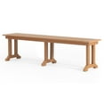 thumbnail image 4 of WestinTrends HDPE Plastic UV Fade Resistant and All Weather Resistant Dining Bench, Teak, 4 of 9