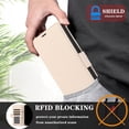 thumbnail image 4 of ELEHOLD For Samsung Galaxy A36 5G Case,PU Leather Flip Cover Card Holder Kickstand Feature Full Protection Wallet Case Cover with Wrist Strap For Samsung Galaxy A36 5G, Apricot, 4 of 6