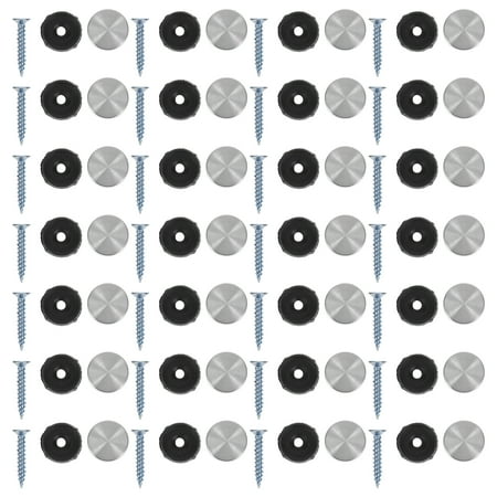 unbranded 100pcs Stainless Steel Mirror Screws With Decorative Caps Replacement Cover Nails For Advertising Hardware And Decorative Mirrors